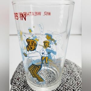 Vintage 1973 Archie Comic Glass - Mr Weatherbee Drops In Juice Glass (C23)